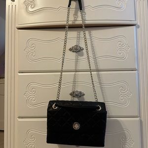 Black and gold Kate spade bag